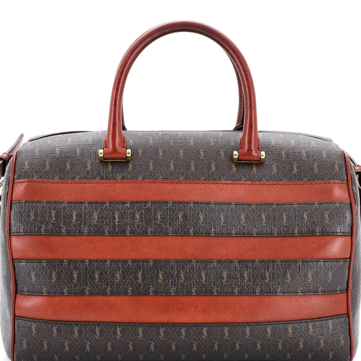 Saint Laurent Le Monogramme Duffle Bag Monogram All Over Coated Canvas and Leather Medium