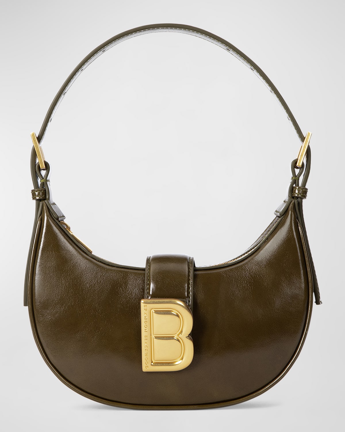 Brandon Blackwood Luna Zip Leather Shoulder Bag