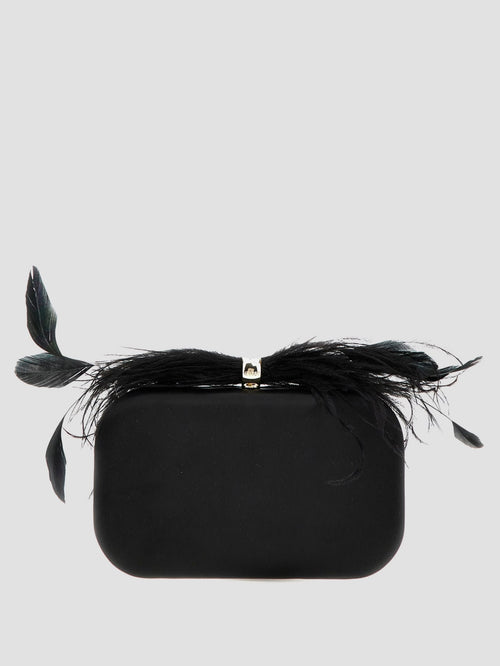Keyah Feather Top Clutch