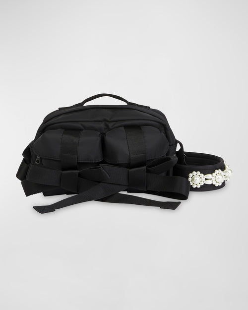 Bow Zip Bum Crossbody Bag