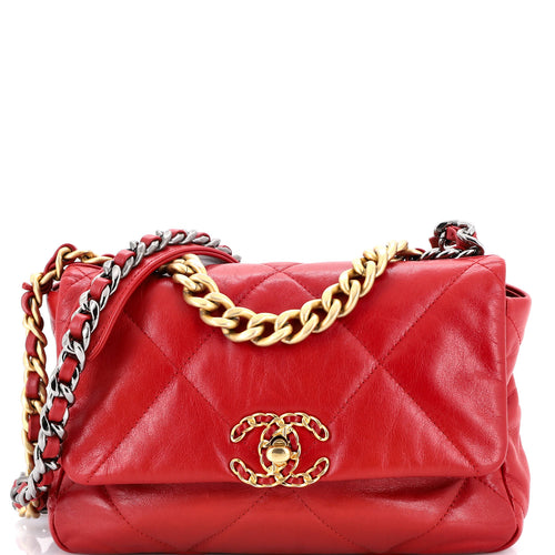 CHANEL 19 Flap Bag Quilted Leather Medium