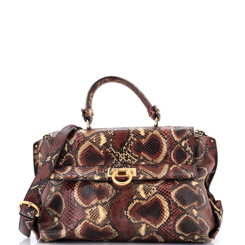 Sofia Satchel Python Medium