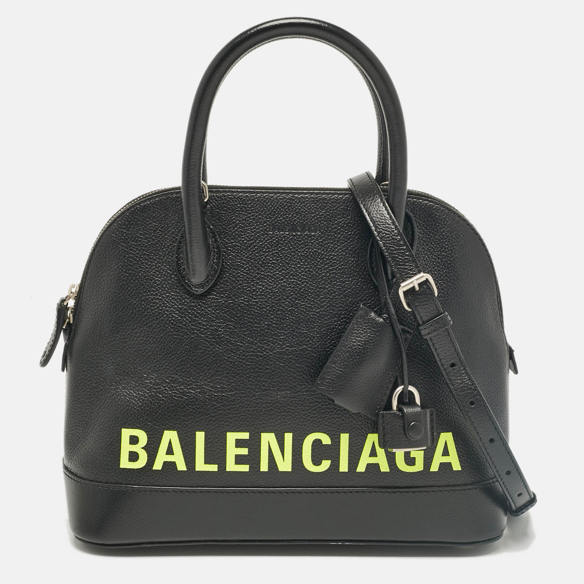 Balenciaga Black Leather Small Ville Bag