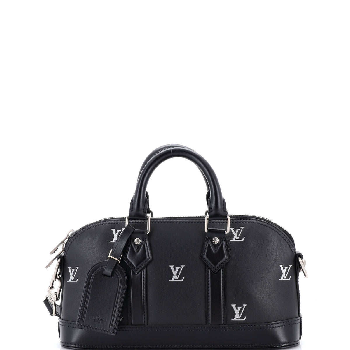 Louis Vuitton Alma Handbag LV Blason Calf Leather East West