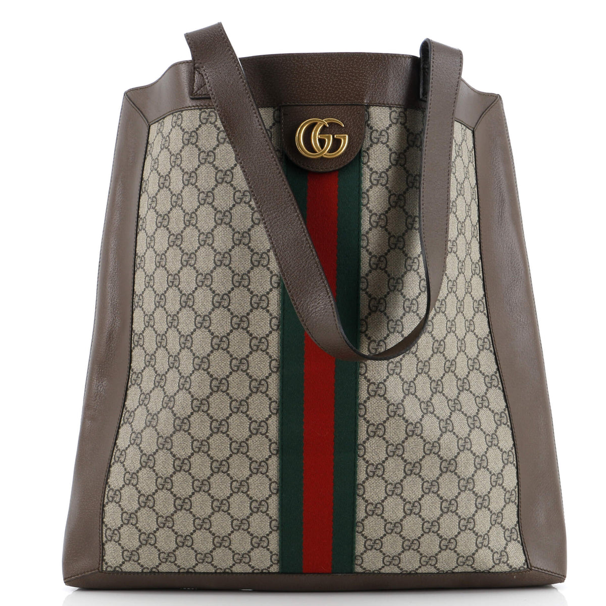 Gucci GUCCI Ophidia Soft Open Tote GG Coated Canvas Large