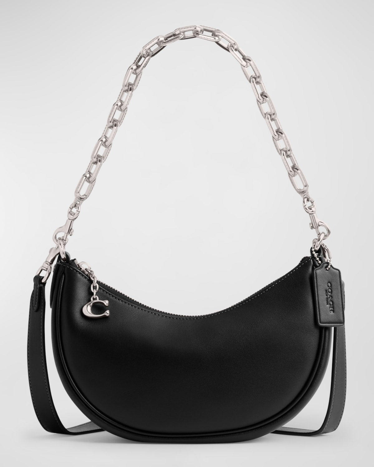 Coach Schultertasche aus gegerbtem Leder „Crescent“