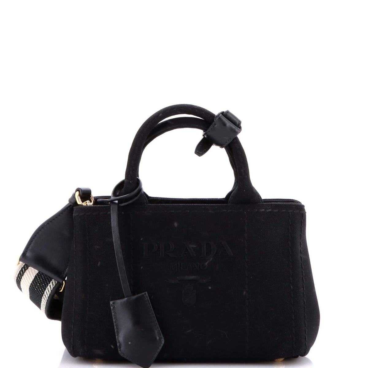 Prada PRADA Logo Jardiniere Tote Canvas Mini