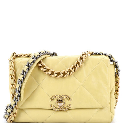 CHANEL 19 Flap Bag Quilted Leather Medium
