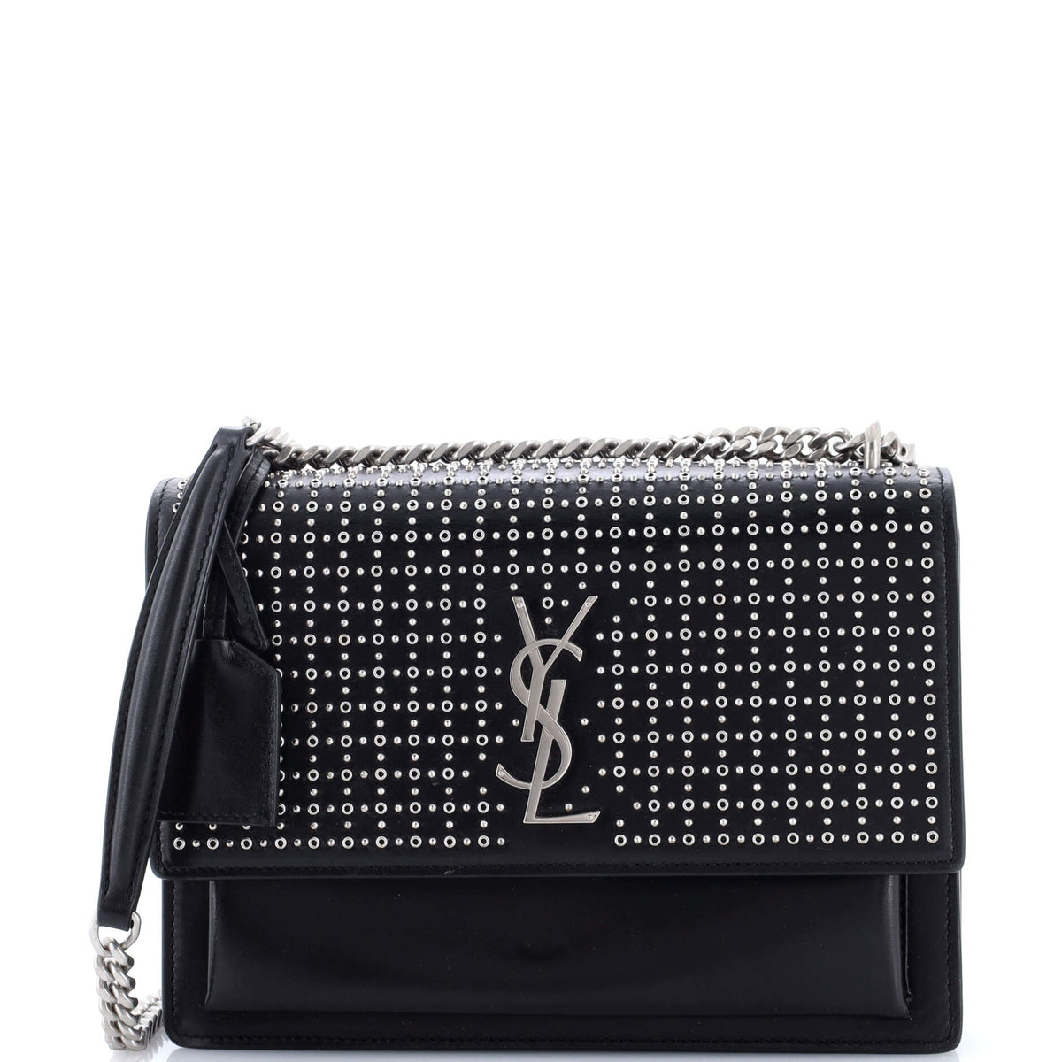 Saint Laurent Sunset Crossbody Bag Studded Leather Medium