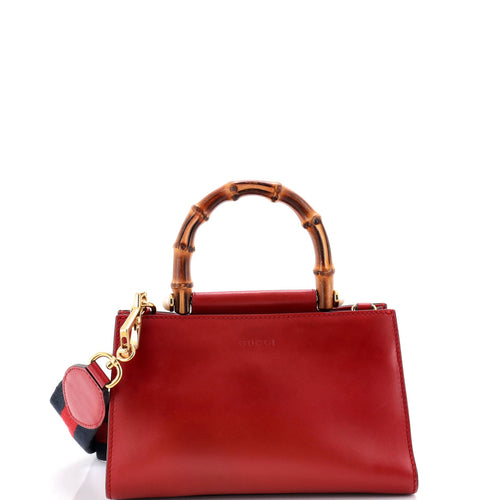 GUCCI Nymphaea Top Handle Bag Leather Mini