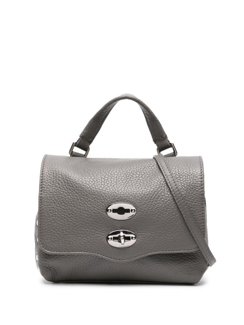 Women's Postina Daily Baby Leather Handbag in Grey | Size UNI | 068010BABYDAILYZ0130