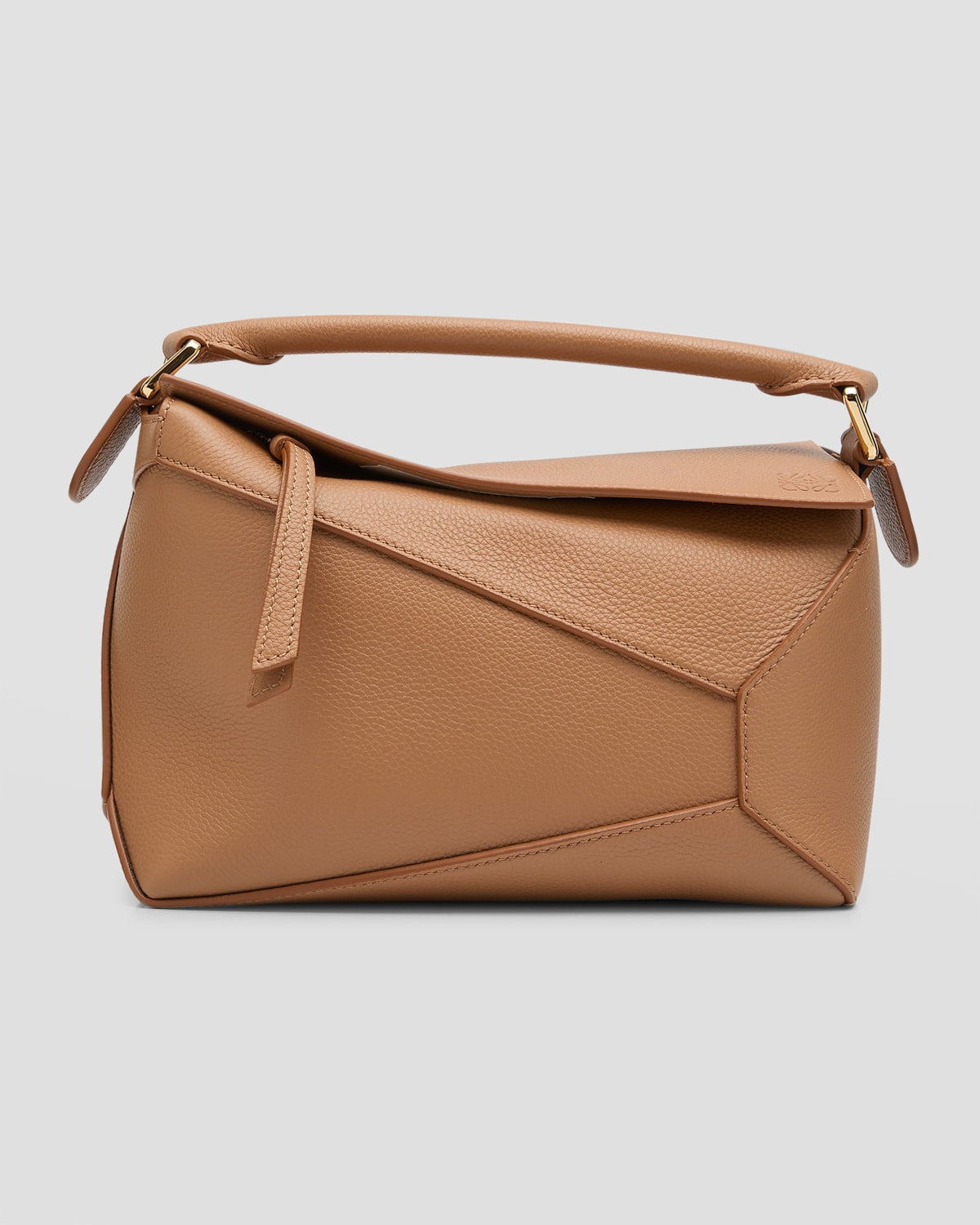 Loewe Puzzle Edge Small Top-Handle Bag in Soft Grained Leather