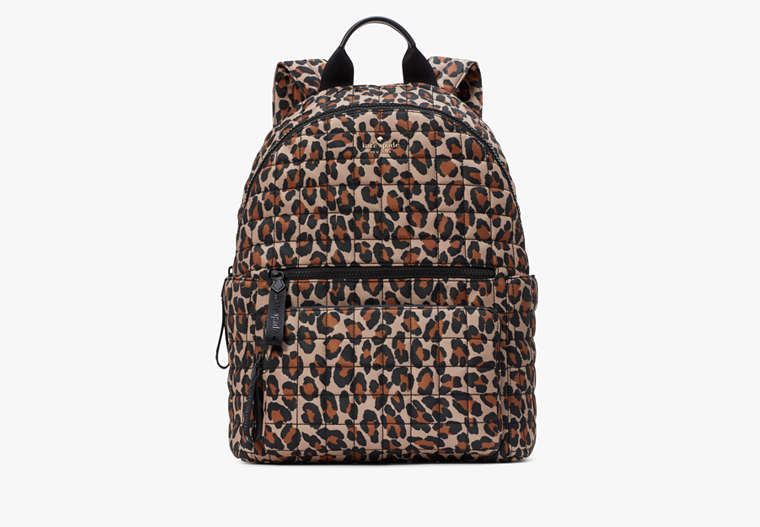 Kate Spade New York Camden Quilted Leopard Backpack