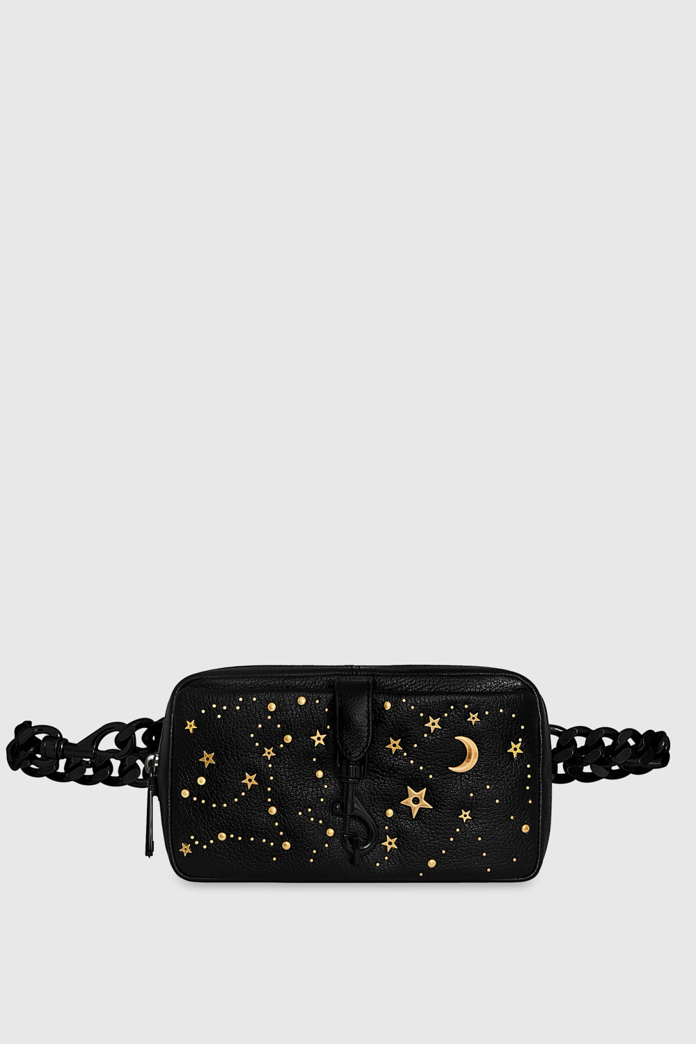 Edie – Gürteltasche mit himmlischen Nieten in Schwarz/Celestial