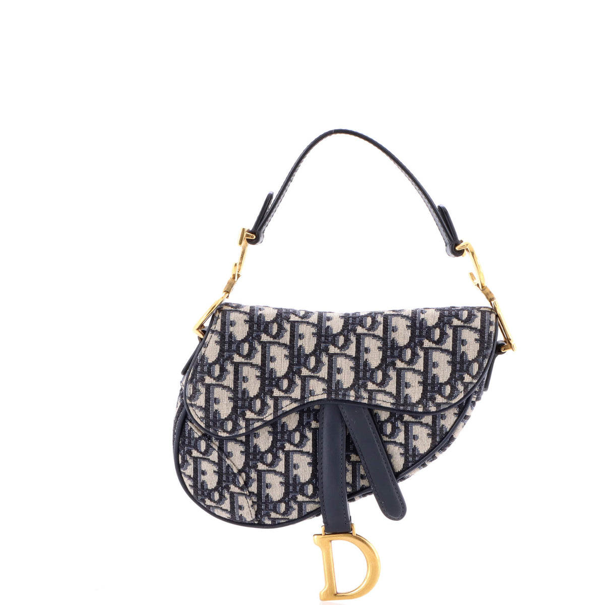 Christian Dior Saddle Handbag Oblique Canvas Mini