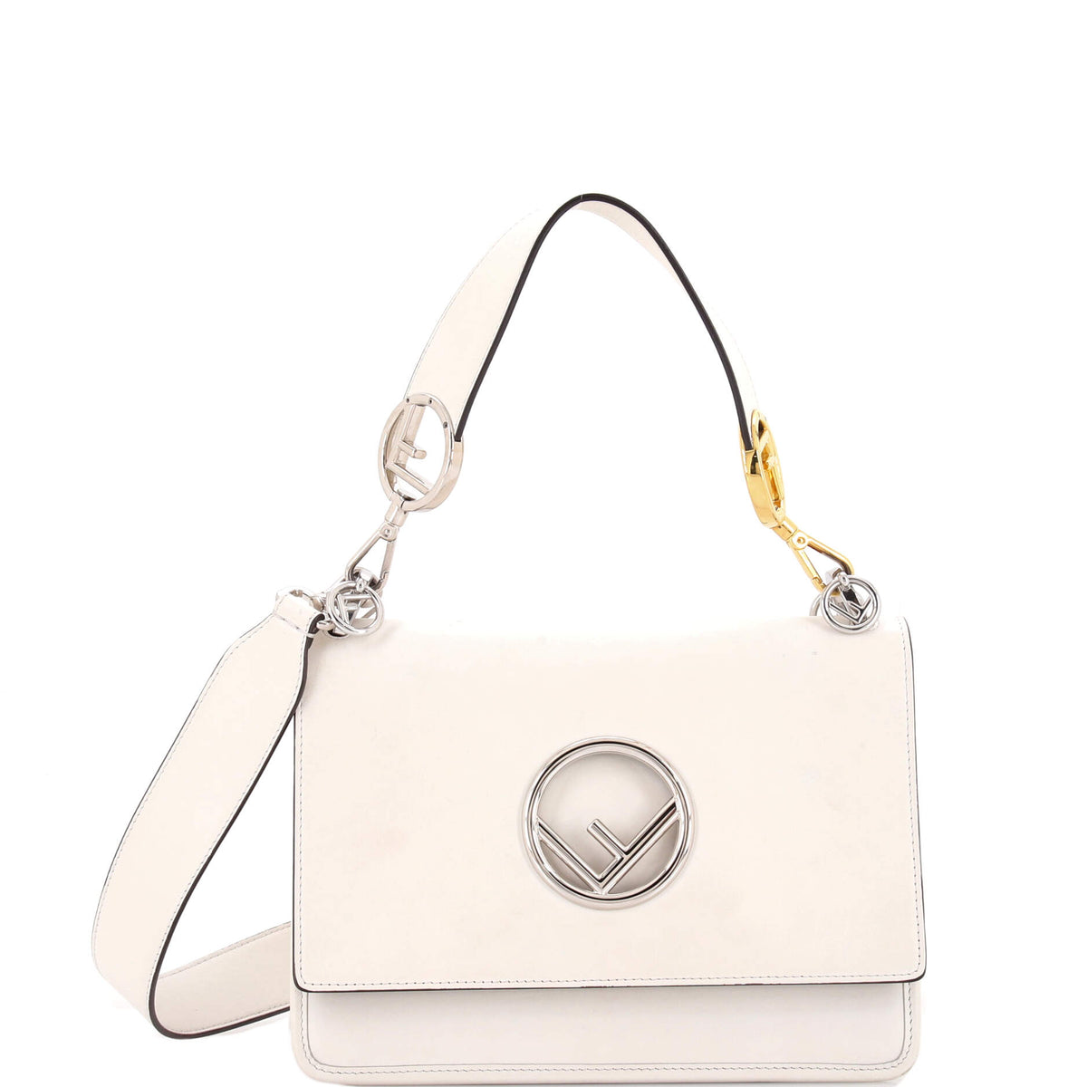 Fendi FENDI Kan I F Shoulder Bag Leather Medium