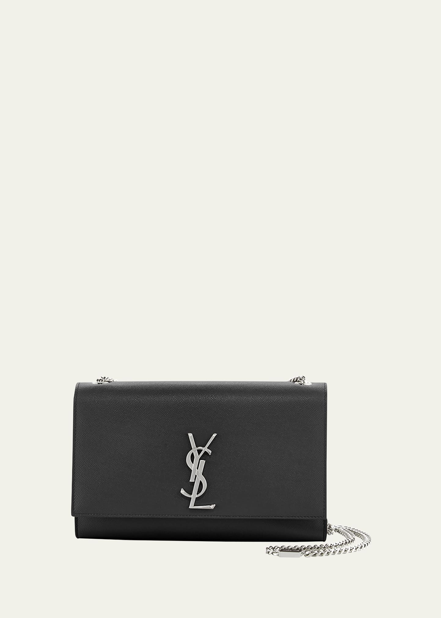 Saint Laurent Sac à bandoulière Kate Medium YSL en cuir grainé