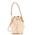 FENDI Mon Tresor Bucket Bag Zucca Embossed Leather Mini