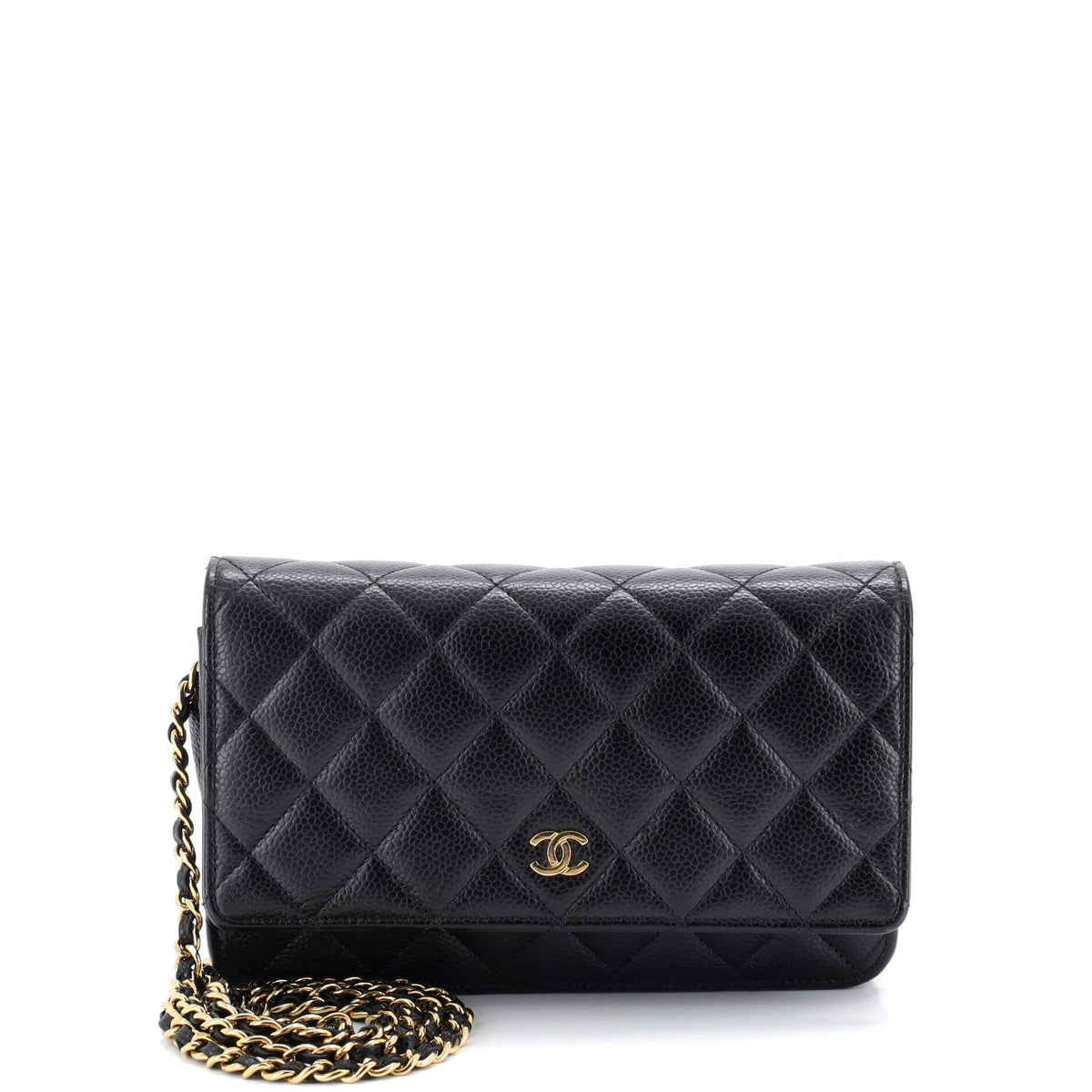 Chanel CHANEL Wallet on Chain Quilted Caviar