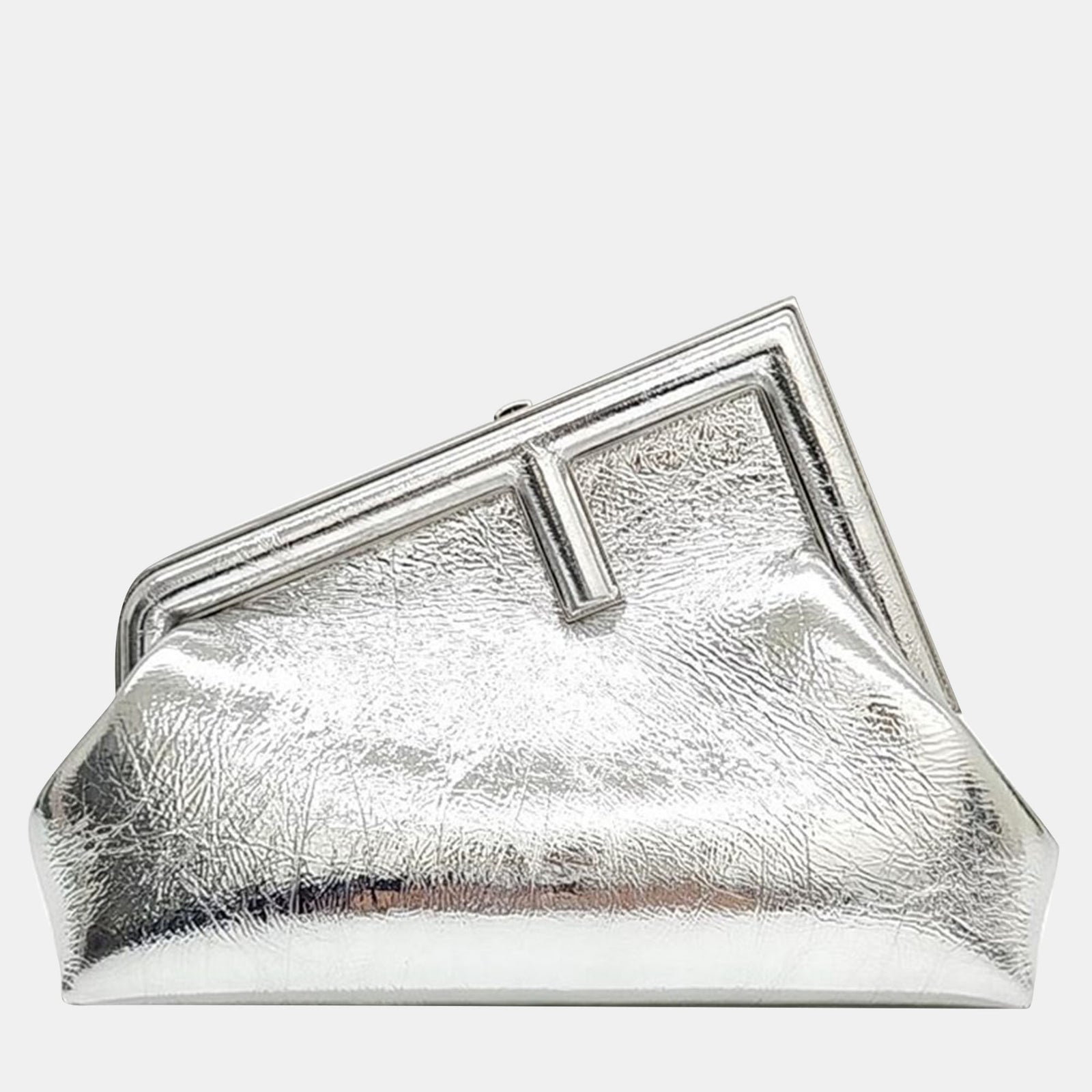 Fendi Silver Leather First Small Bag