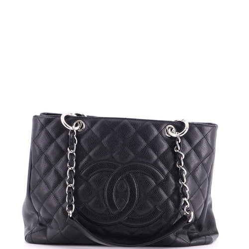 CHANEL Grand Shopping Tote Quilted Caviar XL