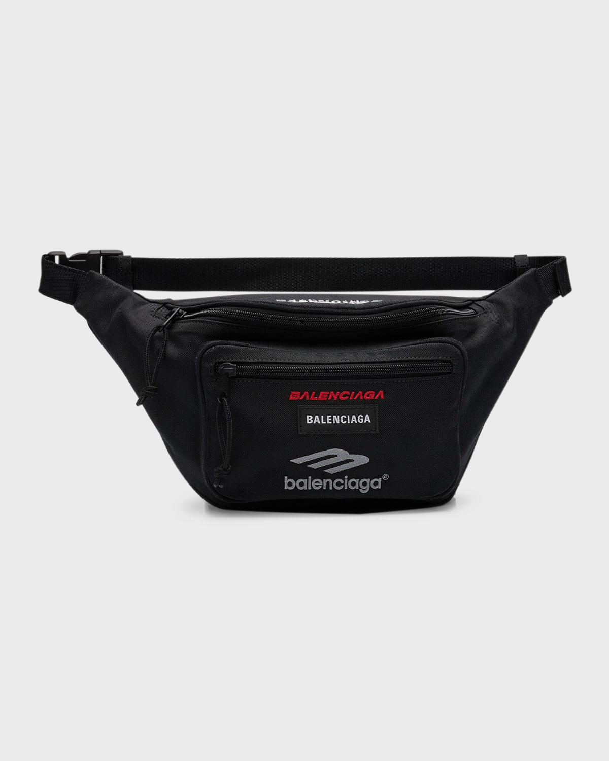 Balenciaga Men's Explorer Multilogo Belt Bag