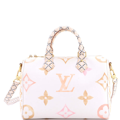 Speedy Bandouliere Bag By The Pool Monogram Watercolor Giant 25