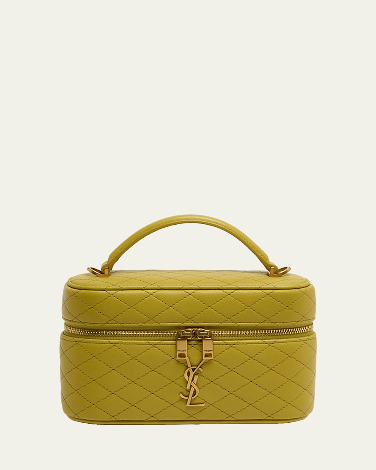 Saint Laurent Gaby Vanity Quilted Leather Bag
