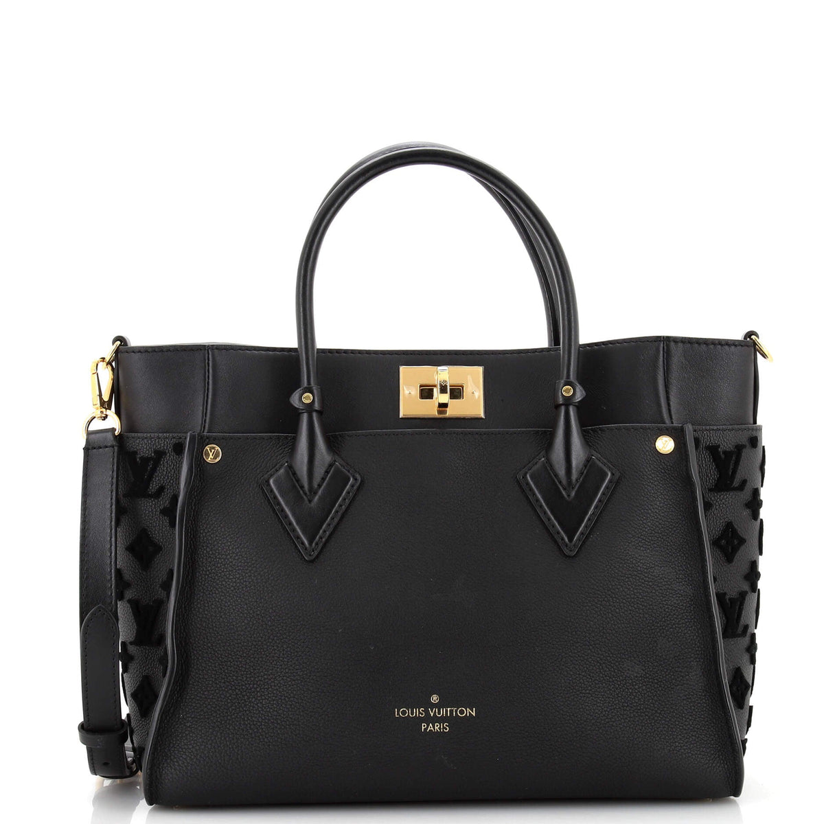 Louis Vuitton On My Side Tote Monogram Tuffetage Leather MM