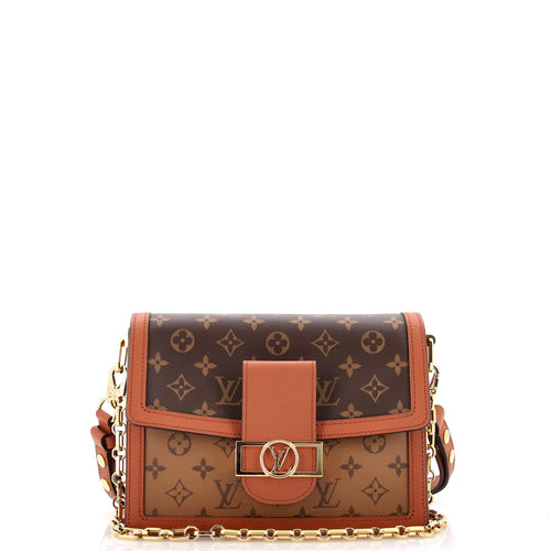 Dauphine Shoulder Bag Reverse Monogram Canvas MM