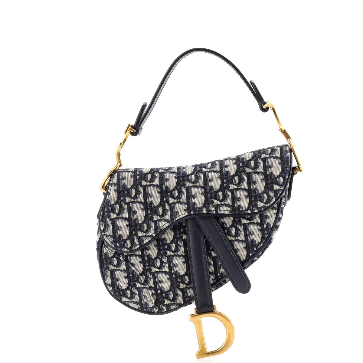 Christian Dior Saddle Handbag Oblique Canvas Mini