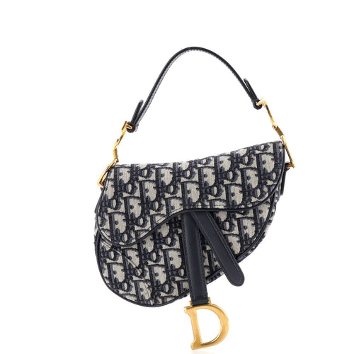 Saddle Handbag Oblique Canvas Mini