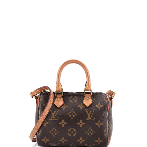 Speedy Bandouliere Bag Monogram Canvas Nano
