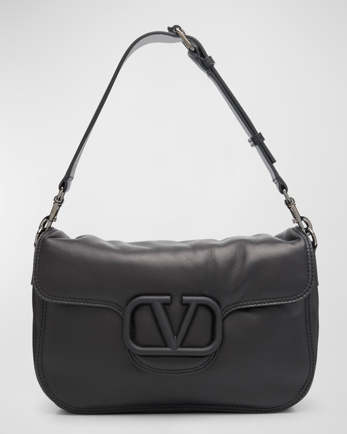 Valentino Sac à bandoulière en cuir noir All Time pour homme