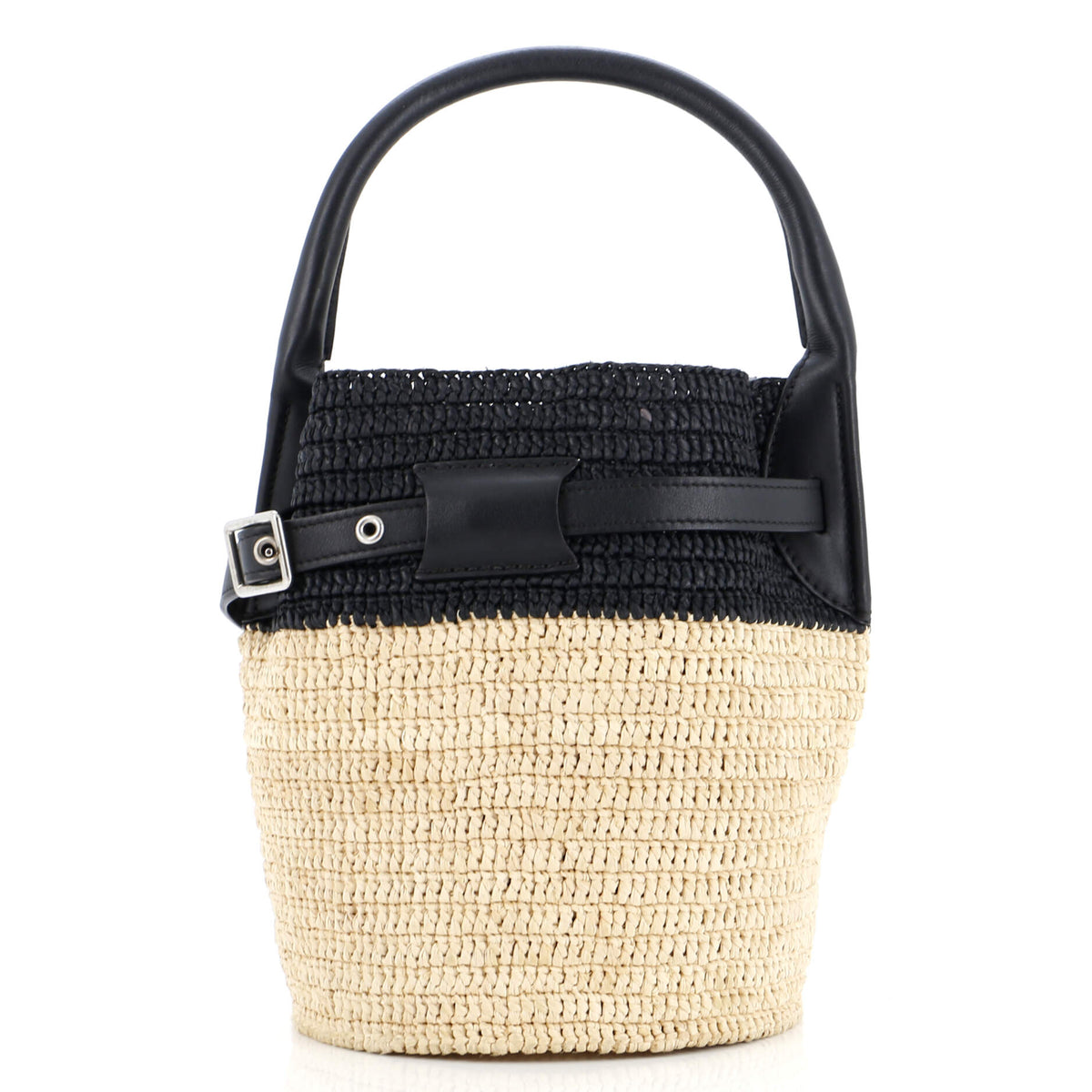 Celine CELINE Big Bag Bucket Woven Raffia Nano
