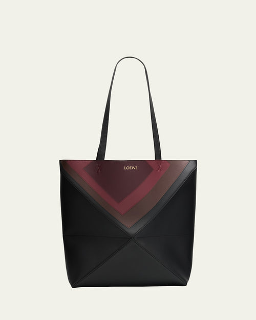 x Albers Puzzle Fold Tote Bag in Nappa Leather