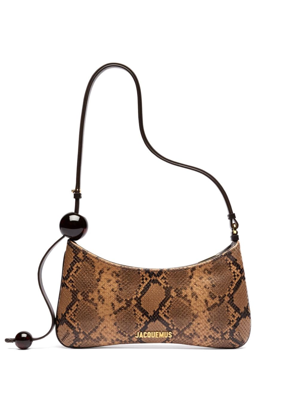 Women's Le Bisou Perle Leather Shoulder Bag in Brown | Size UNI | 231BA057