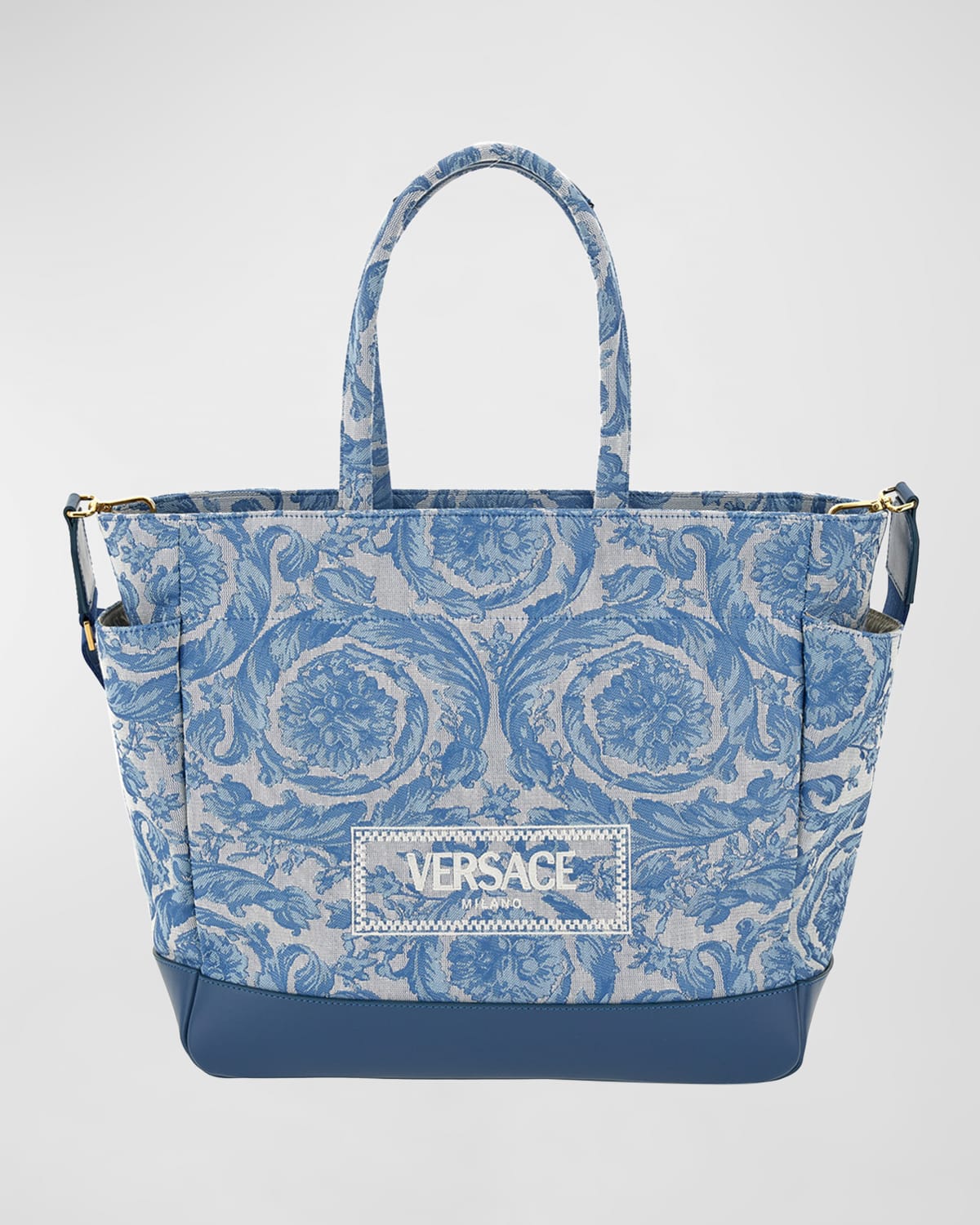 Versace Barocco Jacquard Diaper Tote Bag