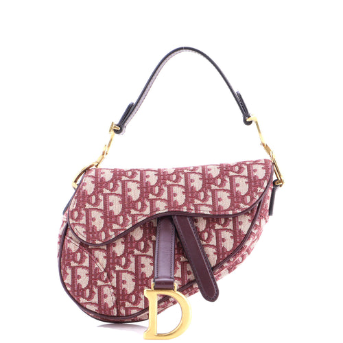 Saddle Handbag Oblique Canvas Mini