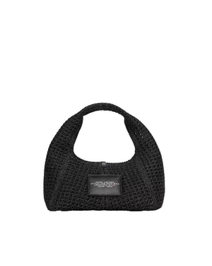 Marc Jacobs Babe Top Handle Hand - Crocheted Lurex Top Handle Bag - Black