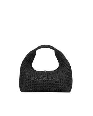 Marc Jacobs Babe Top Handle Hand - Crocheted Lurex Top Handle Bag - Black