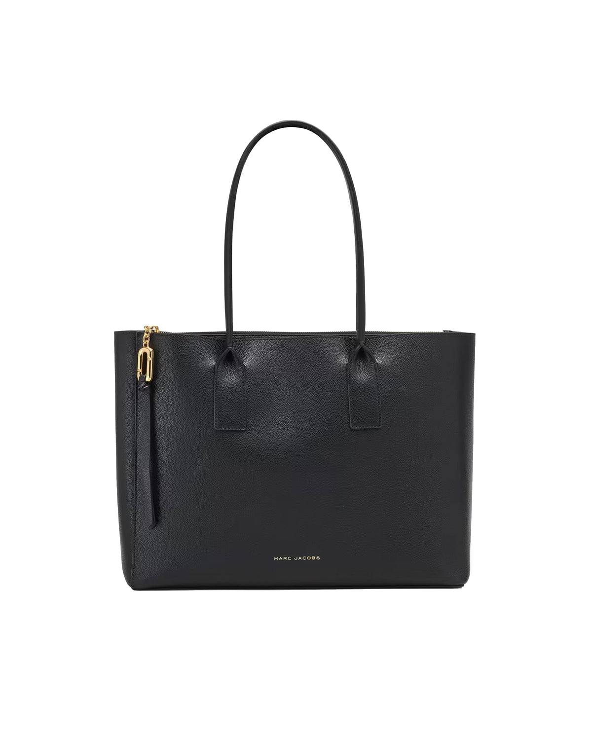 Marc Jacobs Marc Jacobs Babe Top Handle Split Leather with Polyurethane Coating Tote Bag - Black