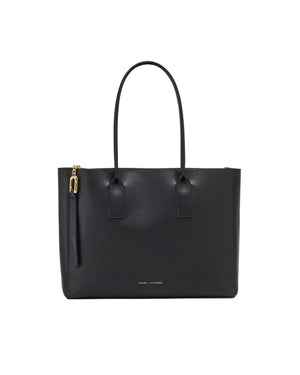Marc Jacobs Babe Top Handle Split Leather with Polyurethane Coating Tote Bag - Black