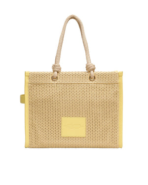 Marc Jacobs Belt Shoulder Shoulder Woven Rope Tote Bag - Beige