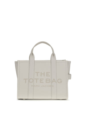 Marc Jacobs Belt Shoulder Shoulder Grained Calf Leather Tote Bag - White
