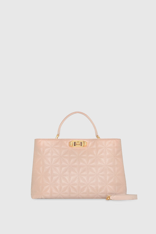Rebecca Minkoff Amour Top Handle Satchel Bag In Brown