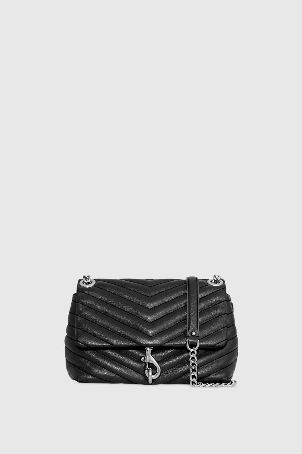 Rebecca Minkoff Rebecca Minkoff Edie Crossbody Bag In Black/Silver