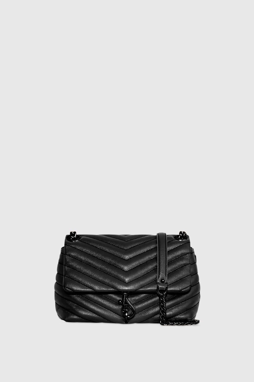 Rebecca Minkoff Rebecca Minkoff Edie Crossbody Bag In Black/Black Shellac