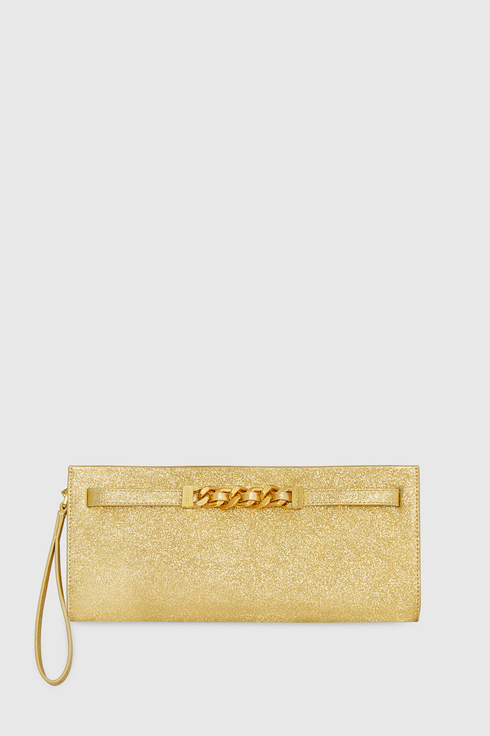 Rebecca Minkoff Rebecca Minkoff Curb Link Clutch Bag In Gold