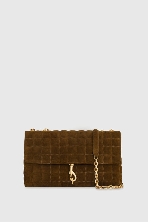 Rebecca Minkoff Edie Medium Crossbody With Square Quilt Bag In Vintage